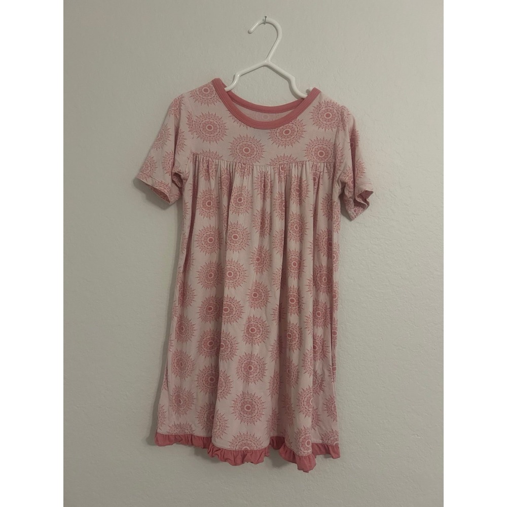 Kickee Pants 4T Girls Nightgown Pink & Cream Colored